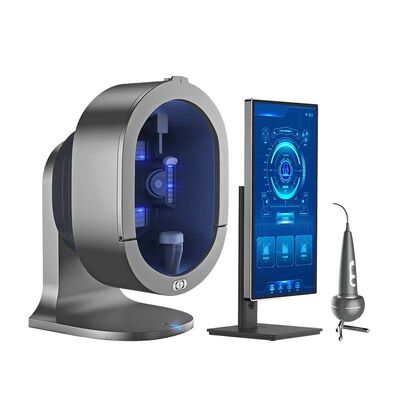 Bom preço Scanner de couro cabeludo microscópico 3D AI 3 câmeras 2 em 1, analisador de pele facial On-line