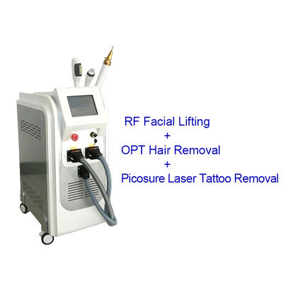 Bon prix 3 dans 1 machine de levage faciale d'épilation de laser du chargement initial 590nm de rf En ligne